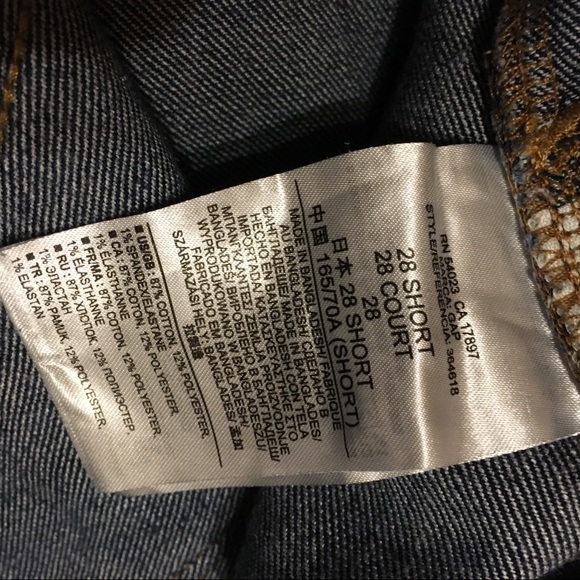 Gap Real Straight Jeans 28S Men’s Dark Wash Denim - Picture 7 of 8